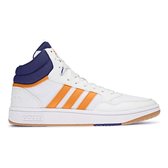 Zapato Modelo adidas Hoops 3.0 Mid - Blanco