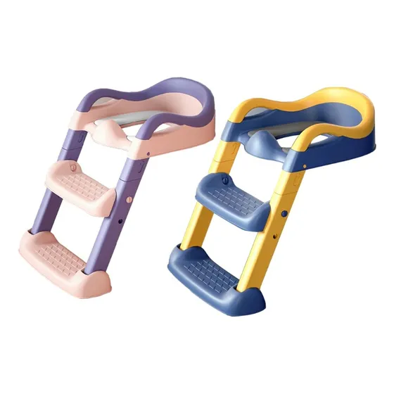 Asiento Adaptador Escalera Inodoro Wc Para Niños Acolchado