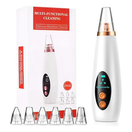 Extractor De Puntos Negros Facial Recargable Ventosa 6 En 1