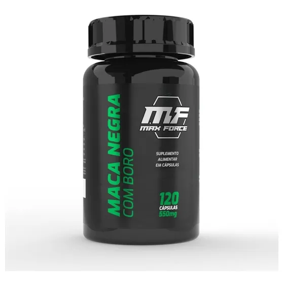 Suplemento em cápsulas Max Force Encapsulados Maca Peruana Negra com Boro maca peruana negra Maca Peruana Negra com Boro sabor without flavor em pote de 220mL 1 un