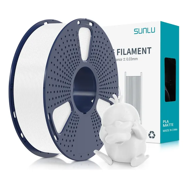 Filamento Impresora 3d Pla Mate De 1,75 Mm Color Matte White