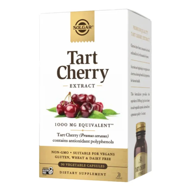 Tart Cherry Extract 1000mg Solgar X90 Capsulas Sin Sabor