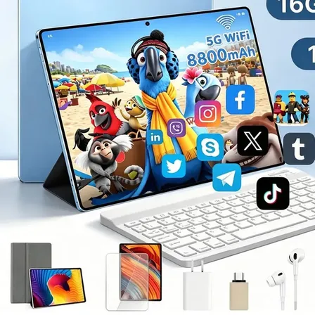 Tablet Android 15 Hancdon Tab Kit Completo Ram 16+512gb 11.6 Azul