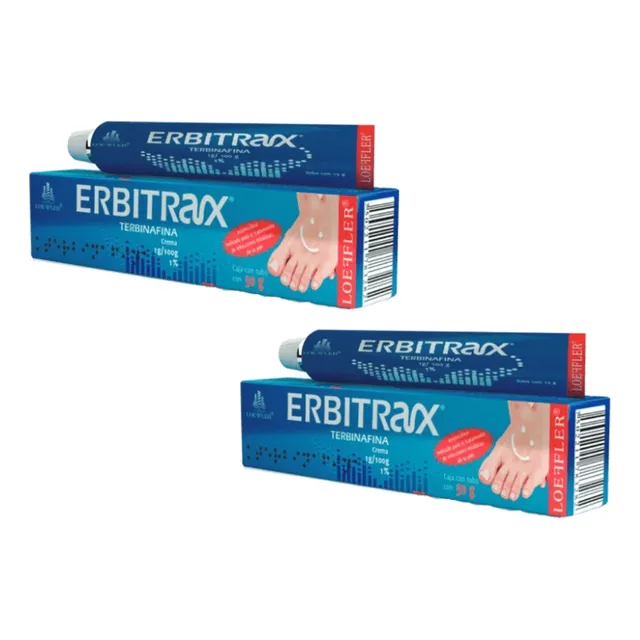 Erbitrax Terbinafina Crema Antimicótico 2 Cajas De 30 G C/u