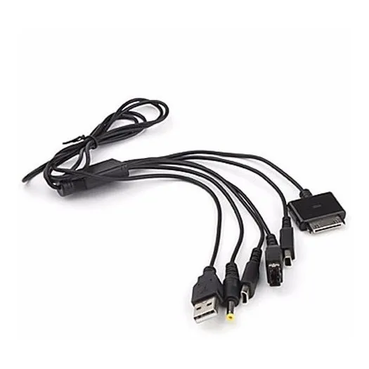 Cable Cargador Datos 5 En 1  Psp Ds Gba Lite Dsi 3ds Xl 2ds 