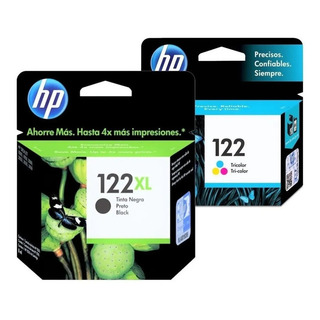 Cartuchos Hp 122 Xl Negro + 122 Color 2000 2050 3000 Cartuchos Hp 122 Xl Negro + 122 Color 2000 2050 3000