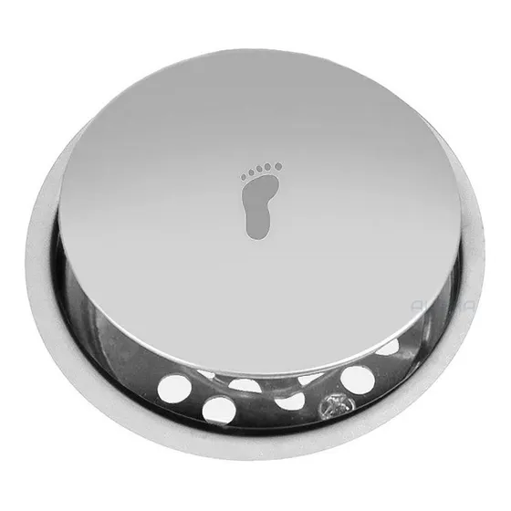 Ralo Click Inteligente Banheiro Redondo 10x10 Cm Inox