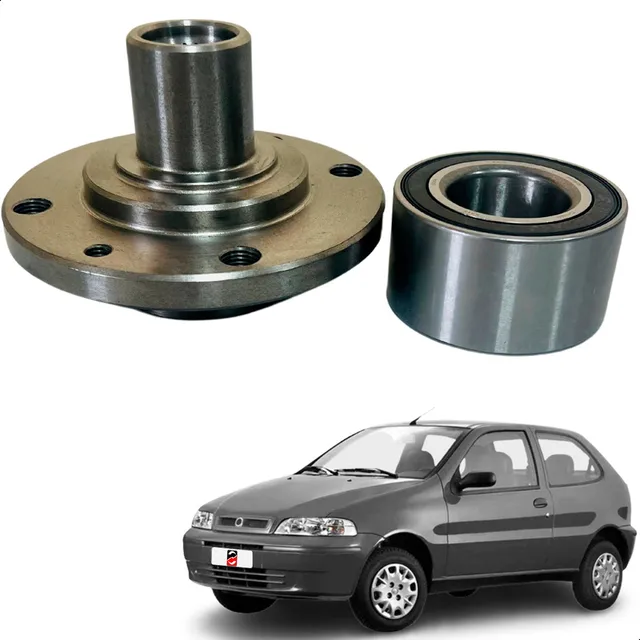 Cubo + Rolamento Da Roda Dianteira Fiat Palio 96 97 98 99 00