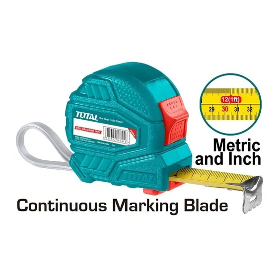 Cinta Metrica 3 Metros Marca Total Tools Tmt126331