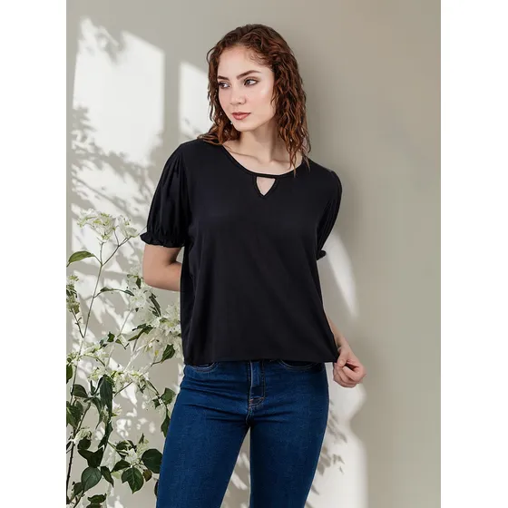 Blusa Raysi - Nébula - Negro