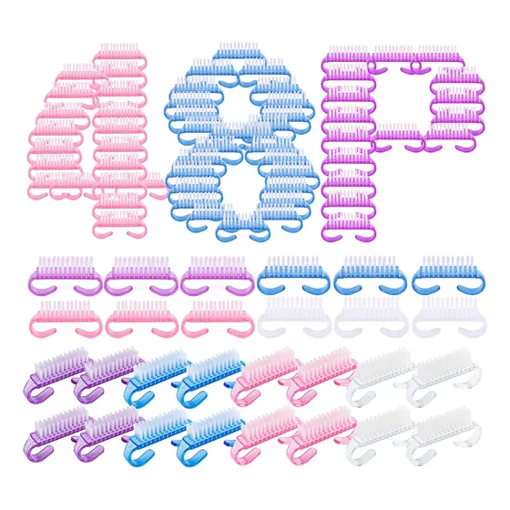 48 Cepillos Para Manicure Elimina Residuos Quita Polvo Uñas