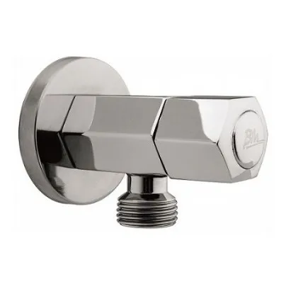 Llave Arresto 1/2x1/2 Lujo Bm Alaska 100% Inoxidable