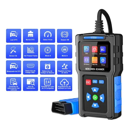 Escáner Automotriz Obd2 Lector De Codigos De Babefas® T200