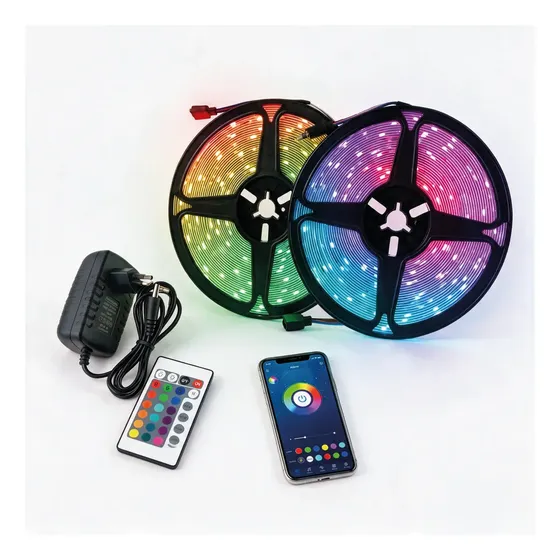 Cinta de Luces LED RGB Wi-Fi LUZLAB de 10 Metros Multicolor