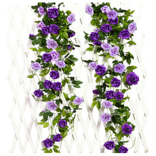 Pacote Com 2 Guirlandas De Rosas Falsas (4,8 M), Rosas Pacote Com 2 Guirlandas De Rosas Falsas (4,8 M), Rosas