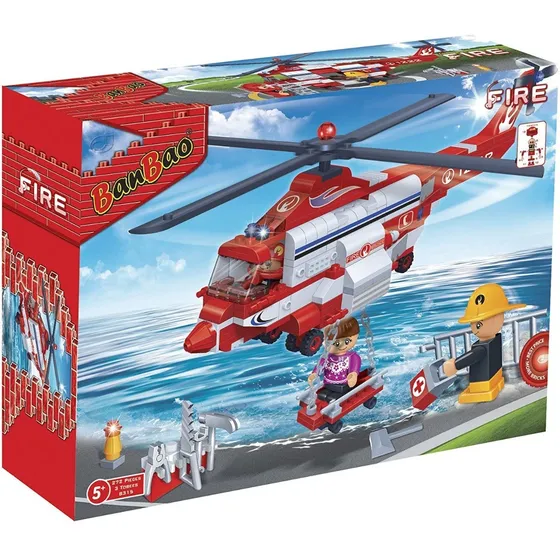 Armable Banbao 8315 Helicóptero De Rescate  272 Piezas