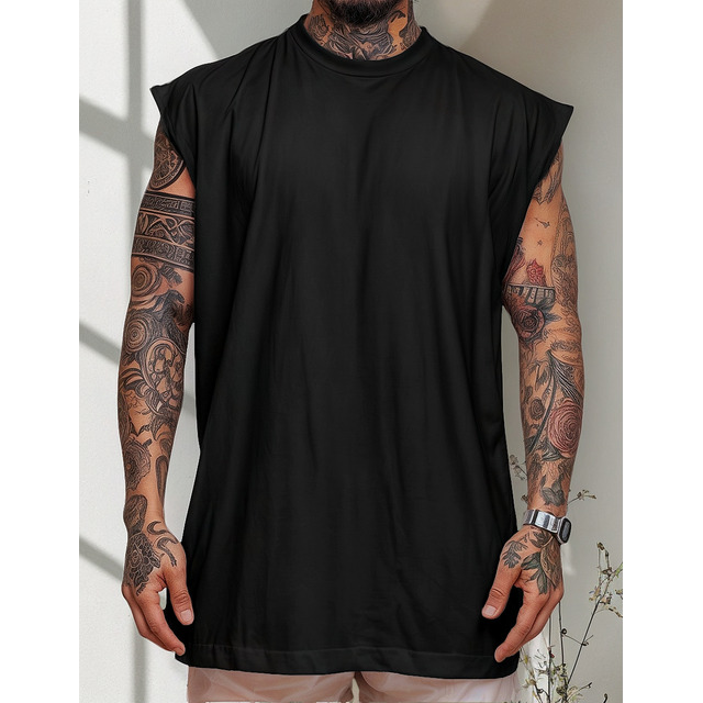 Regata Oversized Masculino Tamanho Grande Básica Lisa Regata Oversized Masculino Tamanho Grande Básica Lisa