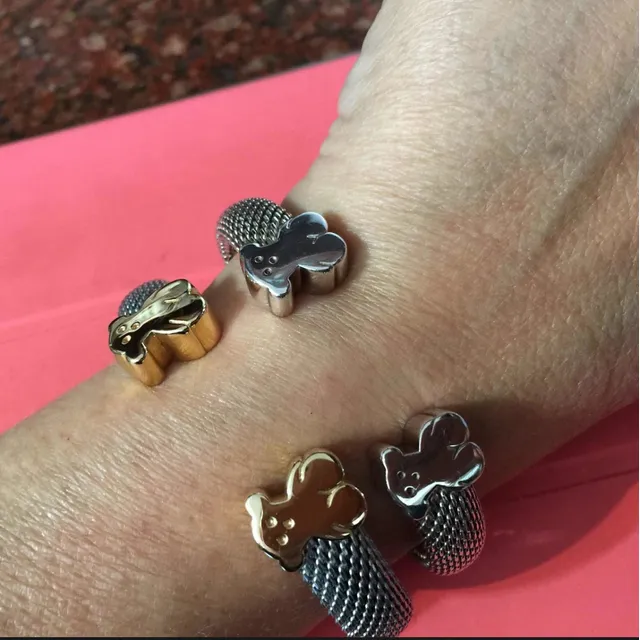 Pulsera Tous Original De Oro 18k Y Acero