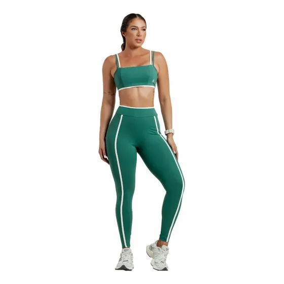 Conjunto Top/legging Poliamida Zero Transparência Compressão