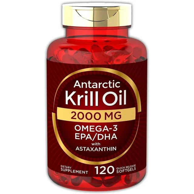 Krill Oil 2000mg 120 Capsulas + Omega 3 