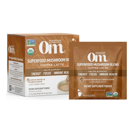 Suplemento Om Superfood Coffee Latte Blend X10