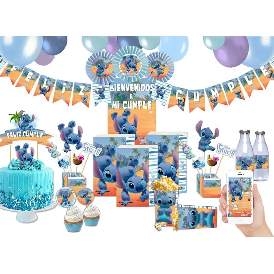 Kit Cumpleaños Imprimible Stitch