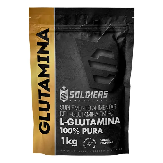 Glutamina 1kg suplemento em pó - Soldiers Nutrition