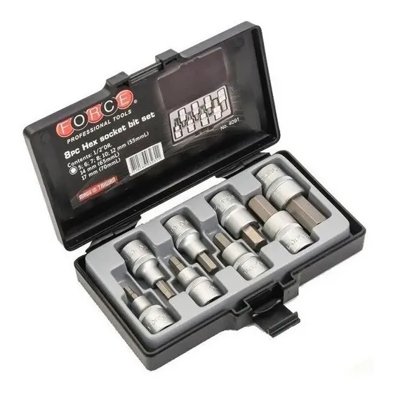 Juego De Dados Allen 5 A 17 Mm. 8 Pzas. 4091. Force