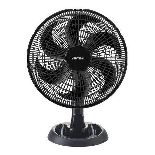Ventilador De Mesa Turbo Eco 30cm 52w Preto Ventisol Ventilador De Mesa Turbo Eco 30cm 52w Preto Ventisol