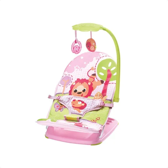 Bouncer Plegable Y Transportable Con Mochila - Baby Innovation Color Rosa