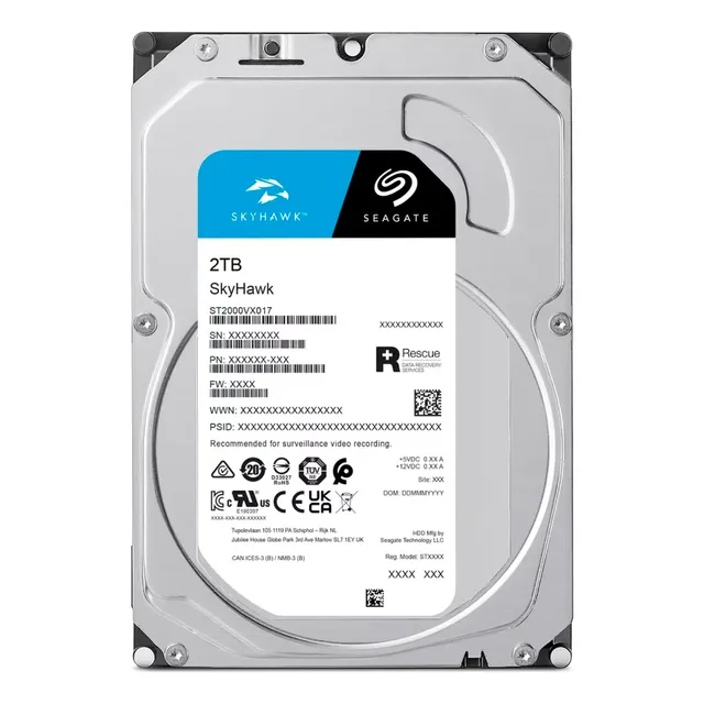 Disco Duro 2tb Seagate Skyhawk 5400rpm 256mb St2000vx017