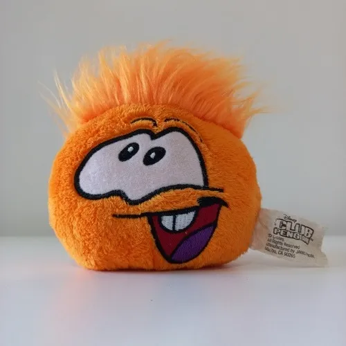 Peluche Club Penguin Orange Puffle, 13x11 Cms. Aprox. Naranja