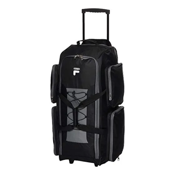 Fila Rollo Ligero Grande De 32 Pulgadas, Negro,