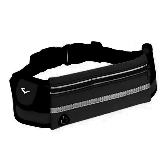 Riñonera Everlast Running Expandible Celular Deporte Bici Color Negro