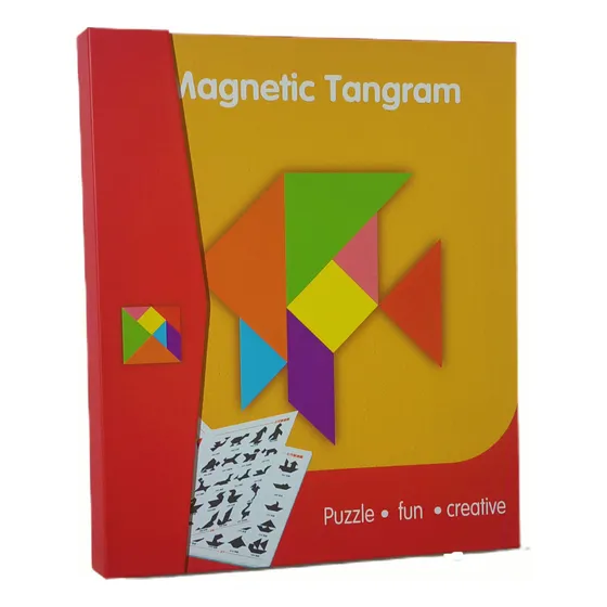 Tangram Magnético En Libro X7 Fichas Con Manual