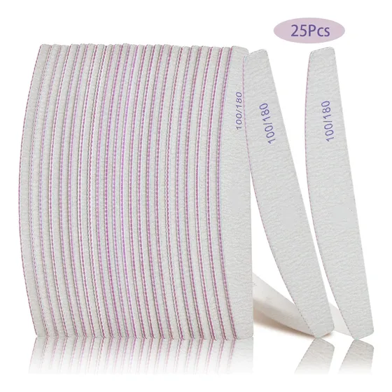 Pack 25 Limas 100/180 Uñas Manicure Pedicure