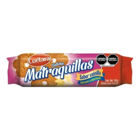 Galleta Cuetara Matraquillas Sabor Vainilla 145 G
