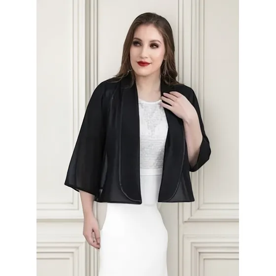 Spolverino De Gasa Corto Fiesta Mujer, Manguitas, Tolera