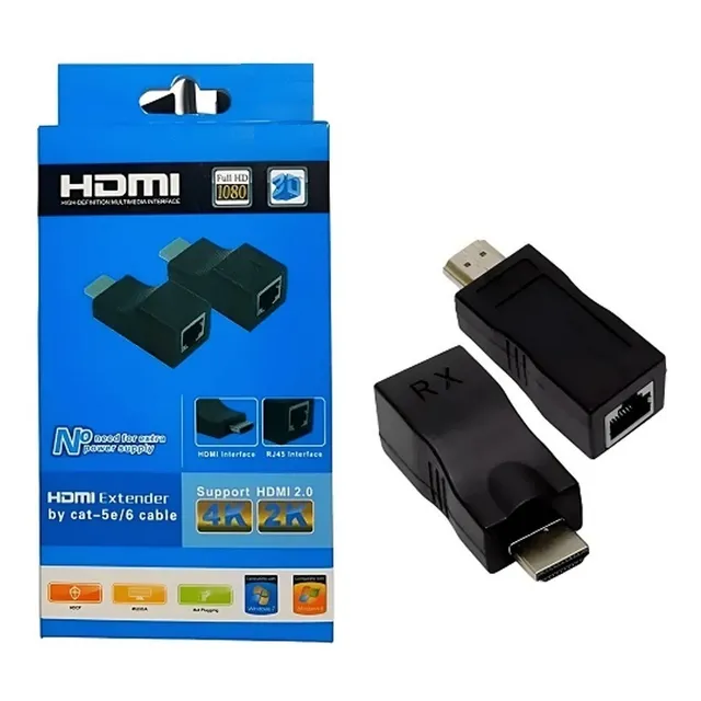 Extensor Hdmi  Por Utp Cat6 1080p 4k Hasta 30 Metros