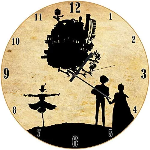 Reloj Pared Madera 11.8 In Studio Ghibli Hayao Miyazaki