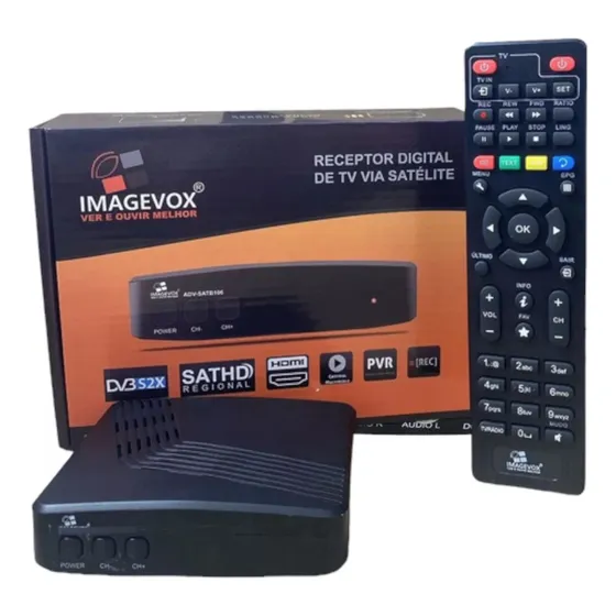 Receptor Digital De Tv Via Satelite Banda Ku Hd - Imagevox C