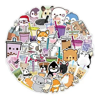 Pegatinas De Té De Burbujas, 50 Unidades, Lindas Pegatinas D Pegatinas De Té De Burbujas, 50 Unidades, Lindas Pegatinas D