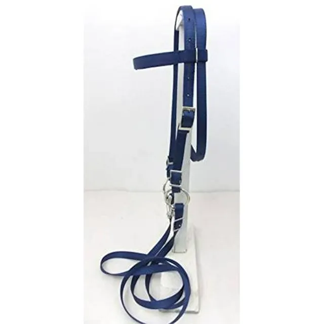 Brida Completa Azul Marino Para Mini Caballo/pony Con Mordaz