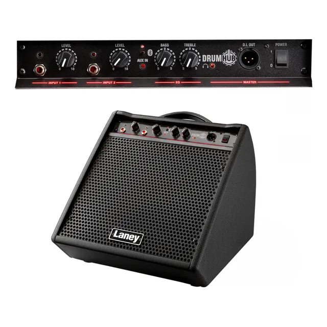 Monitor Para Batería Electrónica Laney Dh80 Con Bluetooth Color Negro