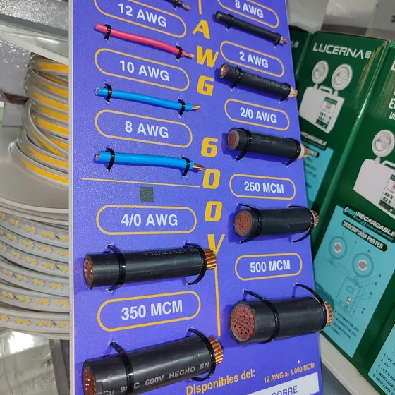 Cable Nacional 12 8 (rollos) Elecon Cabel (metros) 10 Thw 6