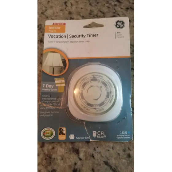 Timer Programador De Luz General Electric. Nuevo 