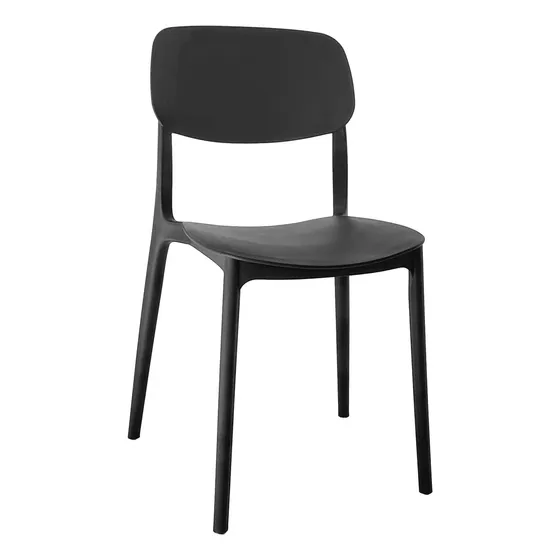 Silla De Comedor Venecia X1 Unidad Color Negro Garden Life