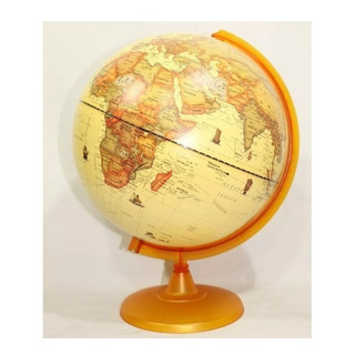 Globo Terraqueo 30 Cm Diametro Politco Sepia Base Plastico Base Marrón Globo Terraqueo 30 Cm Diametro Politco Sepia Base Plastico Base Marrón