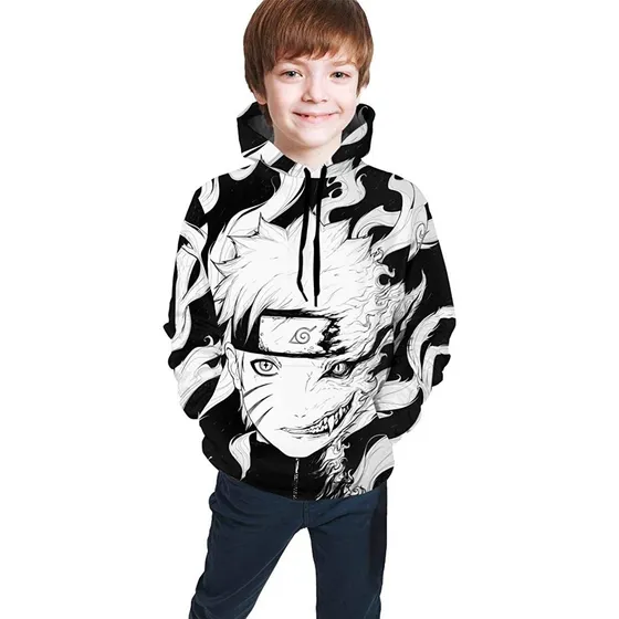 Naruto 3d Impresión Casual Pullover Sudaderas Con Capucha Se