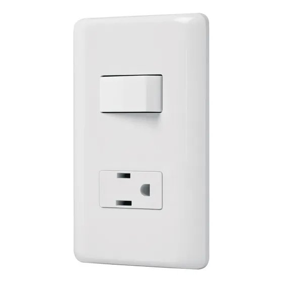 Placa Con Interruptor Sencillo Y Contacto Aterrizado 25077